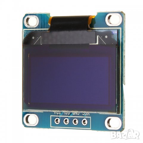 0,96 инча 4-пинов IIC I2C OLED дисплей модул 12864 / син, снимка 6 - Друга електроника - 35807699