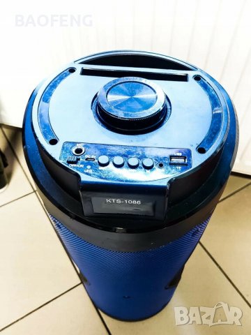 @ Нова Караоке тонколона 2х6,5”, с FM тунер, дистанционно, BLUETOOTH, модел KTS 1086, снимка 4 - Тонколони - 40092468