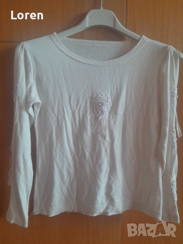 Подарявам!Детска бяла блузка 