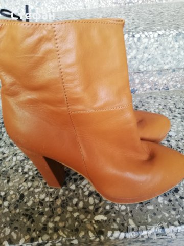 Дамски кожени боти, снимка 3 - Дамски боти - 41981627