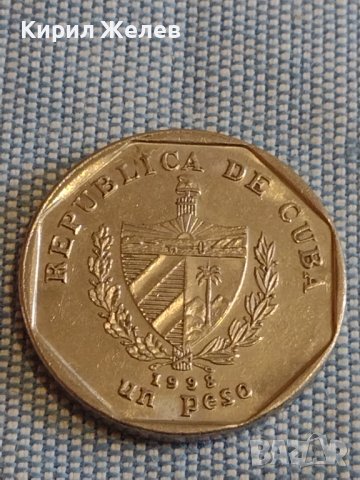 Две монети 1 песо 1998г. Куба / 100 лири 1967г. Турция за КОЛЕКЦИЯ ДЕКОРАЦИЯ 29739, снимка 4 - Нумизматика и бонистика - 44492532