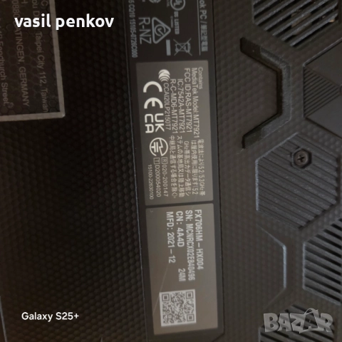 Геймърски лаптоп asus tuf f17, снимка 6 - Геймърски - 52579704