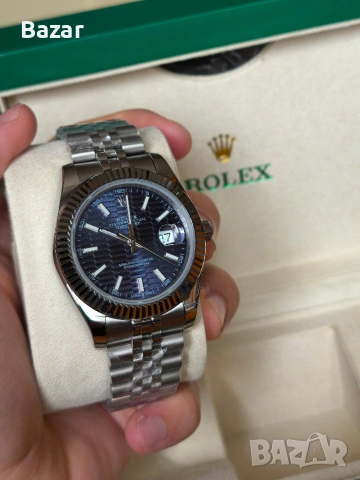 Rolex Datejust 41mm Автоматичен Часовник Пълен Комплект, снимка 2 - Мъжки - 53299216