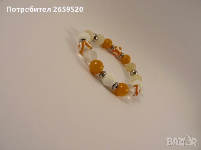 Дамска гривна от естествени камъни, снимка 3 - Гривни - 39576841