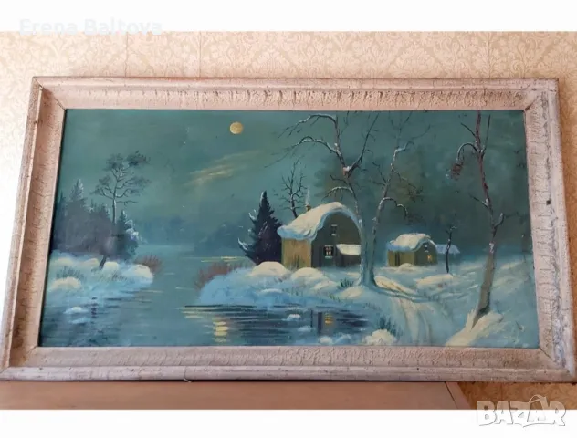 💙💛🩵💚Живопис  зимен пейзаж