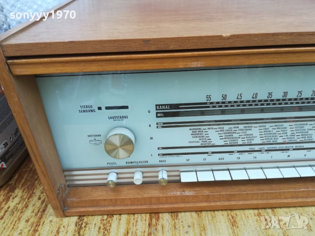 TUBE RETRO STEREO RECEIVER-MADE IN GERMANY 0409252005LCHERY, снимка 7 - Ресийвъри, усилватели, смесителни пултове - 51608808