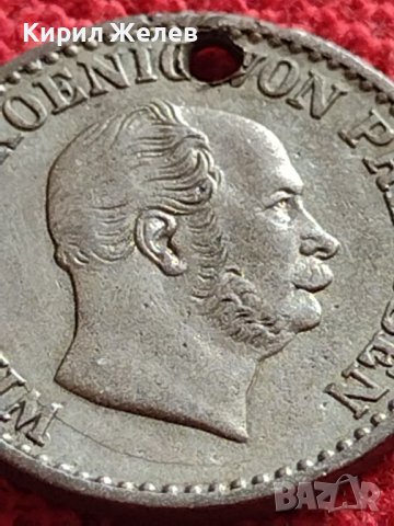 СРЕБЪРНА МОНЕТА 1 грошен 1870г. Вилхелм първи Клеве Прусия УНИКАТ 61681, снимка 4 - Нумизматика и бонистика - 40047595