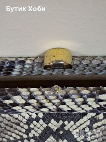  Чанта- клъч от питон, снимка 7 - Чанти - 40335678
