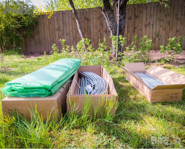 Парник / оранжерия 3х4 м - армиран РЕ 180 гр/м2, снимка 9 - Оранжерии - 35680415