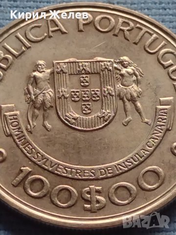 Монета 100 ескудос 1989г. Португалия КОРАБИ ILHAS CANARIAS 34330, снимка 2 - Нумизматика и бонистика - 42711192