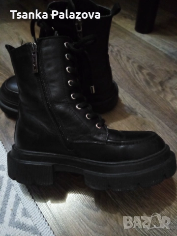 Кожени боти 36 номер Tucino shoes Milano, снимка 2 - Детски боти и ботуши - 52334504