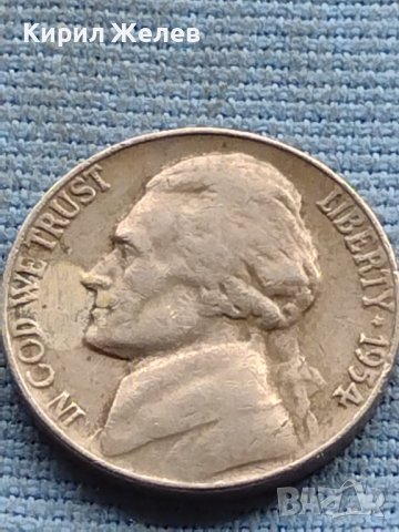 Стара монета 5 цента 1954г. САЩ рядка за КОЛЕКЦИОНЕРИ 40403, снимка 7 - Нумизматика и бонистика - 42729959