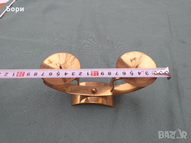 Стар метален руски свещник от 1971г, снимка 7 - Други - 34806419