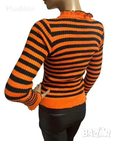 Дамски пуловер S/M нов, снимка 4 - Блузи с дълъг ръкав и пуловери - 48558779