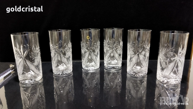 кристални чаши за вода 
