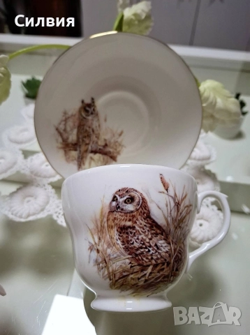 Винтидж чаша с чинийка 