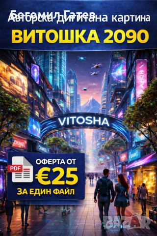 Витошка 2090 – Авторска футуристична визия | Дигитално издание PDF