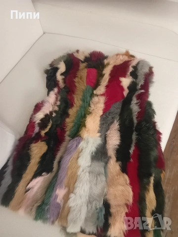 елече естествен косъм с джобчета 