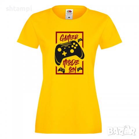 Дамска тениска Gamer Mode On, снимка 7 - Тениски - 36191166