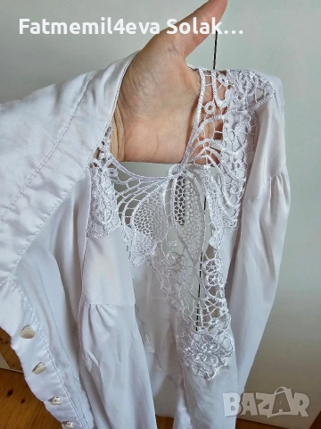 сет дамска вталена риза с красив гръб,ирозов панталон с ниска талия. размер xs,s, снимка 7 - Панталони - 53110155