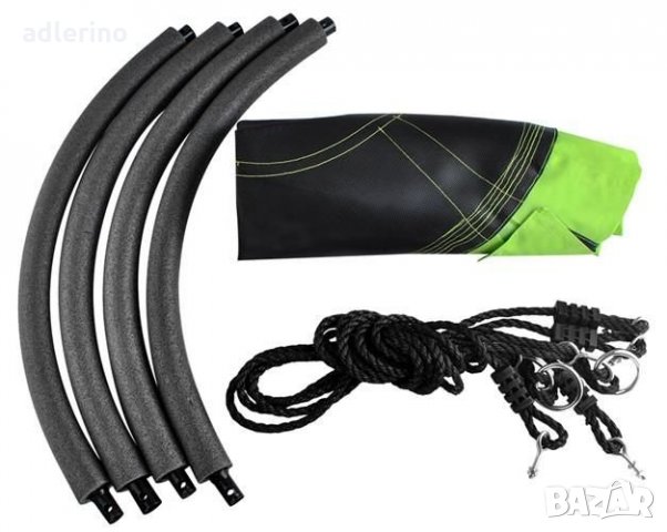 Градинска люлка Гнездо, 100 см, зелено-черно, до 120 кг, люлка за градина, люлка за двор, люлка за т, снимка 6 - Детски люлки - 34152752