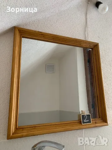 Стенно дървено огледало , снимка 5 - Огледала - 47690374