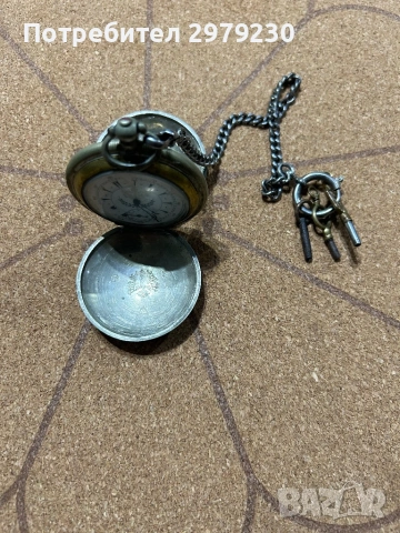 Османски джобен часовник сребро , снимка 4 - Джобни - 53586909