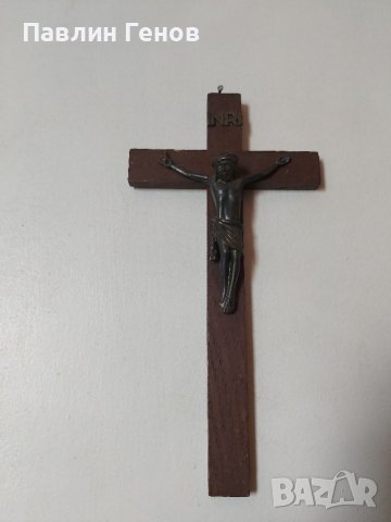 Стар кръст , Исус Христос 25х12.5см, снимка 8 - Други ценни предмети - 41394435