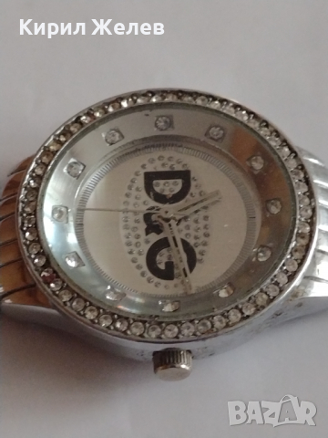 Модерен дамски часовник DOLCE GABANA с кристали Сваровски стил качество - 14504, снимка 6 - Дамски - 36124399
