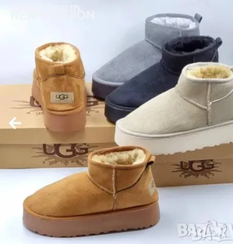 Дамски Велурени Боти ✨ UGG , снимка 3 - Дамски боти - 48739564