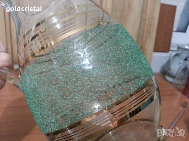 Стъклена кана , снимка 4 - Антикварни и старинни предмети - 38738762