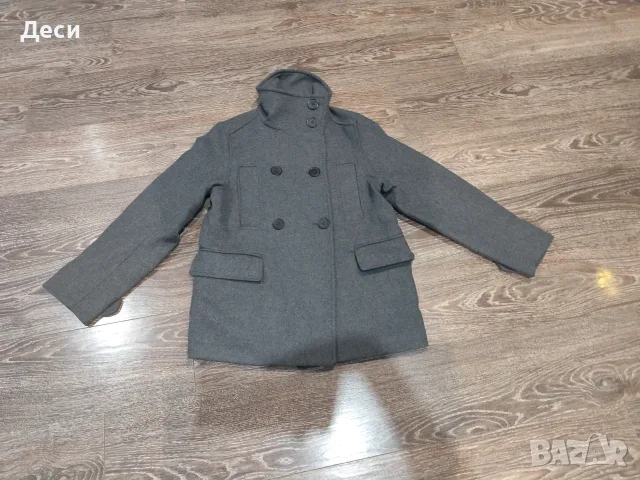 сиво палто на H&M, снимка 3 - Палта, манта - 56167807