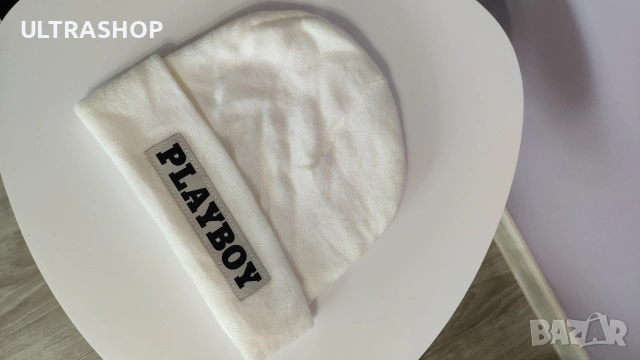 PLAYBOY Зимна шапка в отлично състояние, снимка 4 - Шапки - 53035296