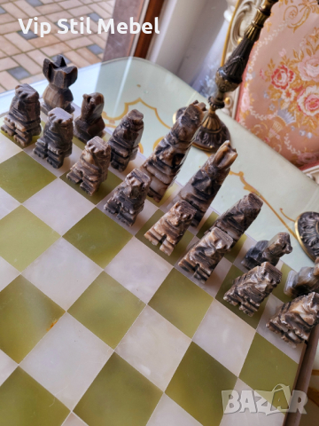 Мраморен шах , снимка 2 - Колекции - 44667088
