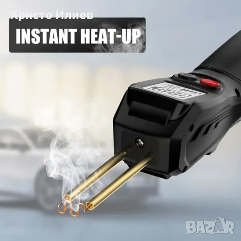 Поялник за пластмаса с дисплей горещ телбод Безжична машина за заваряване на пластмаса с 200бр скоби, снимка 7 - Поялници и запояване - 51118677