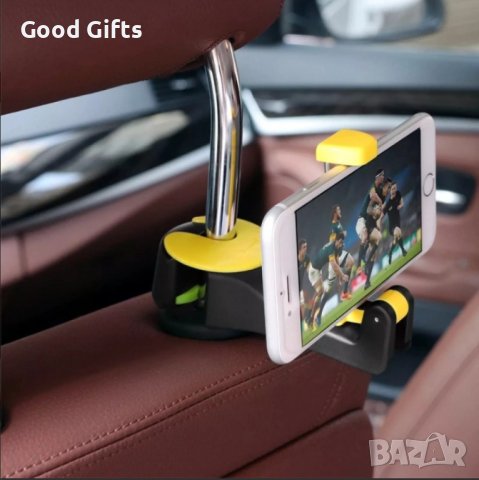 УНИВЕРСАЛНА СТОЙКА ЗА ТЕЛЕФОН ЗА ЗАДНАТА СЕДАЛКА В КОЛА , снимка 6 - Аксесоари и консумативи - 40677070
