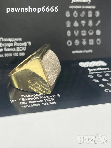 Златен пръстен 14К , снимка 6 - Пръстени - 51809178
