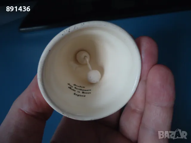 Английско порцеланово звънче камбанка, снимка 4 - Декорация за дома - 49055608