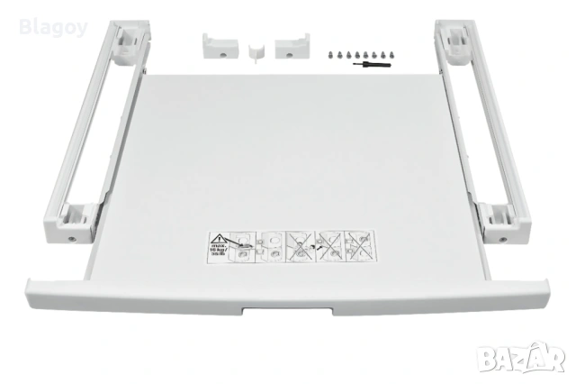 Комплект за вертикален монтаж на сушилня Bosch WTZ11400, Плъзгащ се рафт, За сушилни WTY…, WTW…, WTB