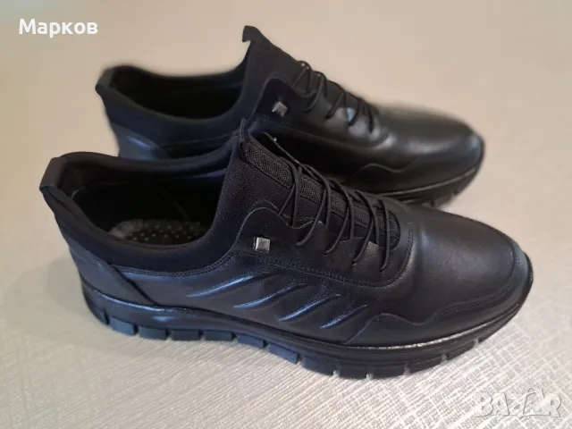 ОБУВКИ ОТ ЕСТЕСТВЕНА КОЖА, снимка 3 - Спортно елегантни обувки - 48506569