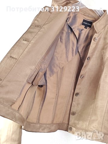 Claudia Sträter linen jacket 42/XL nr.E12, снимка 9 - Якета - 40755551