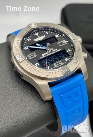 Breitling Exospace B55 46mm Steel Black Dial Analog Digital Различни Варианти, снимка 4 - Мъжки - 47999619