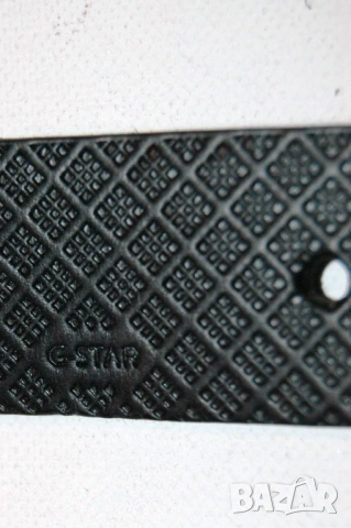G-star черен колан от естествена кожа 80, снимка 6 - Колани - 53246594