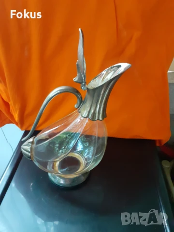 Прекрасна ловна кана графа с формата на патица, снимка 2 - Антикварни и старинни предмети - 50918909