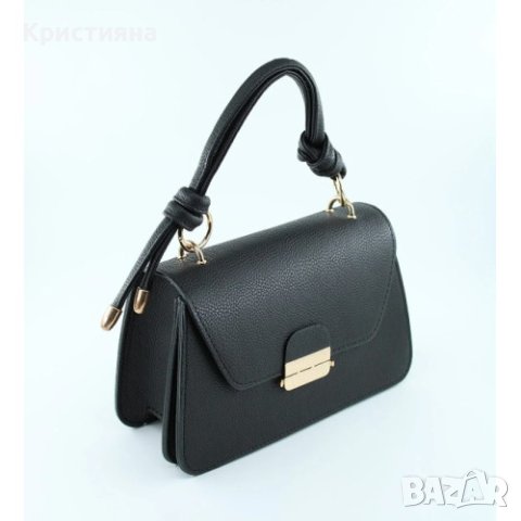 Елегантна фешън чанта с авнгардни дръжки в модерни цветове, снимка 5 - Чанти - 44341451