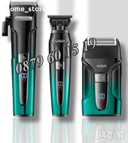 Професионален КОМПЛЕКТ Машинка за подстригване, електрическа самобръсначка и тример VGR V-694, снимка 7 - Машинки за подстригване - 50493653