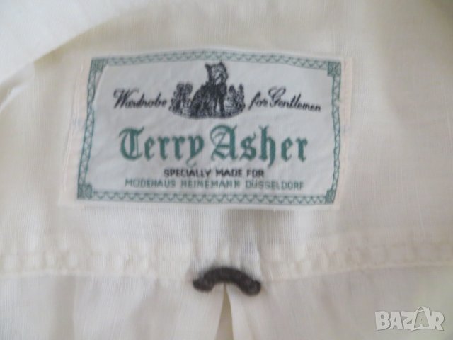 Мъжка риза с къс ръкав от лен Asher, снимка 4 - Ризи - 41577688
