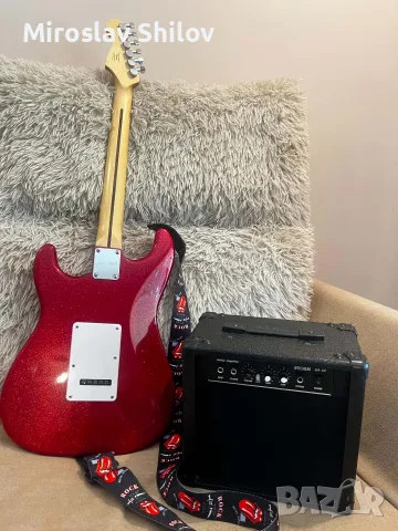 Продавам електрическа китара Fender Square с кубе, снимка 4 - Китари - 56010806