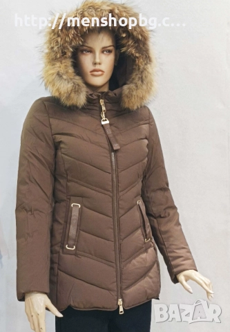 Дамско яке код 25 - кафяво
