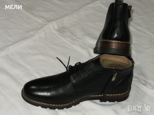 MERCEDES нови мъжки боти естествена кожа 42, снимка 7 - Мъжки боти - 52107764